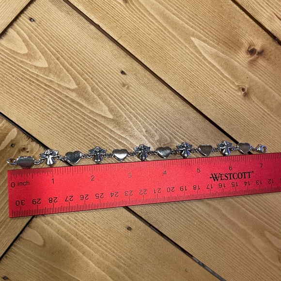 James Avery Retired Guardian Angel Heart Bracelet - Picture 4 of 5